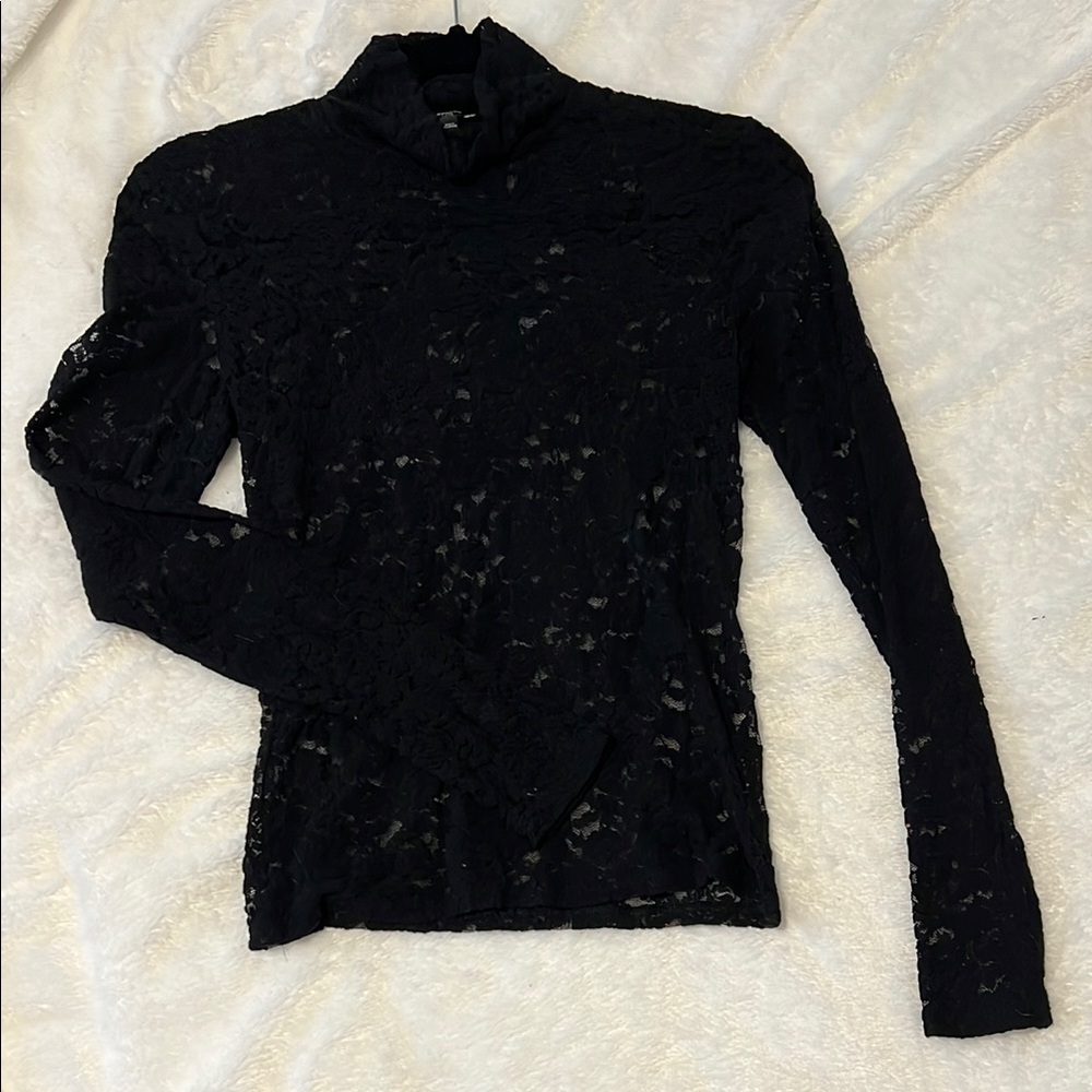 Express Lace Long Sleeve Top